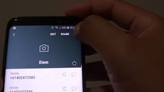 Samsung Galaxy S8 How to Unmerge  Unlink a Contact [upl. by Katlaps]