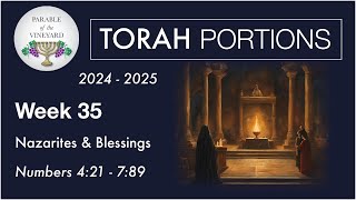 Torah Portion Week 35  Numbers 421  789  Nazarites amp Priestly Blessing  2024  2025 [upl. by Gnagflow482]