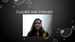 Video lecture on Clauses and Phrases Dr Nishitha Introduction to Language Studies ILS [upl. by Gascony]