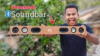 How To Make Bluetooth Soundbar  Homemade Bluetooth Soundbar  DIY Bluetooth Speaker [upl. by Christmann]