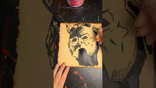 Timelapse Nameless Ghoul Ink Brush Drawing  Ghost Band Art on Aged Paper [upl. by Ailyn]