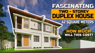 Fascinating TwoStorey Duplex House Design I Apartment Building I Complete House Tour [upl. by Schluter]