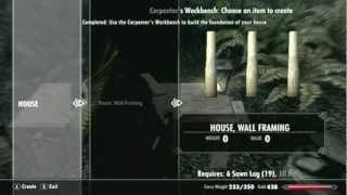 Skyrim Hearthfire  house tutorial FalkreathHD [upl. by Hussar642]