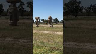 Goondiwindi standing heads australia travel mystery oddity statue [upl. by Rex]