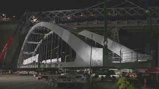 Delancey Street Pedestrian Bridge Installation [upl. by Legyn]