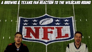 A Browns amp Texans Fan Reaction to the NFL Wild Card Round [upl. by Neneek]