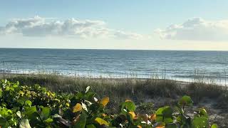 Atlantic ocean beachfront Indialantic florida on a sunny morning zenbeachseconds [upl. by Gilges]