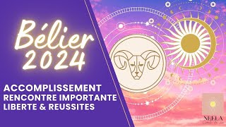 ♈️🌞🍀BELIER 2024 TIRAGE INCROYABLE  ACCOMPLISSEMENT un engagement important liberté amp réussites [upl. by Inalial]