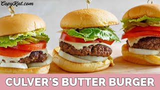 How to Make a Hamburger Just like Culvers Butter Burgers [upl. by Xylon]