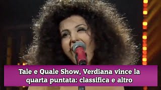 Tale e Quale Show Verdiana vince la quarta puntata classifica e altro [upl. by Nairehs107]