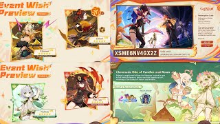 OFFICIAL 51 BANNERS RERUNS ARCHON QUEST XILONEN GAMEPLAY amp REDEEM CODES  Genshin Impact [upl. by Nitsur709]