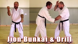 Jion Bunkai Opening Sequence and Drill [upl. by Gudrin899]