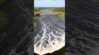 WOW 😍 FLYING FISH IN KULDIGA latviatravel latvia kuldiga ventasrumba [upl. by Ajam]