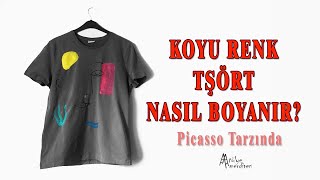 AKRİLİK BOYA İLE TŞÖRT BOYAMA TSHIRT PAINTING WİTH ACRYLIC PAINTS [upl. by Ahsrat]