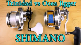 Shimano Trinidad 16na vs Ocea Jigger 2000hg Narrow Jigging Reels [upl. by Llekim]