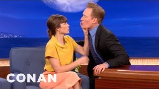 Flirt Fight Jessica Biel vs Conan OBrien  CONAN on TBS [upl. by Coffee]