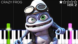 Crazy Frog  Axel F  EASY Piano Tutorial [upl. by Marlette]