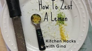 How To Zest A Lemon The EASY Way [upl. by Carman]