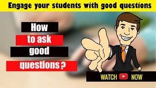 How to ask good Questions in classrooms Questioning techniques in classrooms  Classroom management [upl. by Reisfield855]