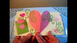 Heart Flip and PopUp Cards using Sizzix dies [upl. by Annaxor]