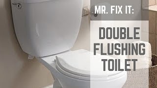 HOW TO  Fix a Double Flushing Toilet [upl. by Milty]