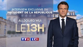 Emmanuel Macron invité du JT de 13H de TF1 [upl. by Montagna]