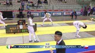 2024 134 T32 07 M F Individual Torino ITA GP 6 CHOUPENITCH CZE vs AVOLA ITA [upl. by Ereynihc]