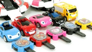 Minicar Power Battle Watch Car Shooting Car Toys 파워 배틀 와치카 시계 미니 자동차 슈팅 장난감 동영상 [upl. by Sully605]