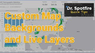 Custom Map Backgrounds and Live Layers in Spotfire [upl. by Inait564]