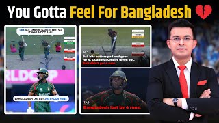 SA vs BAN  Umpire के चलते हारा Bangladesh  LBWDRS और Umpiring के बीच 4 रन का खेला। [upl. by Benjamen380]