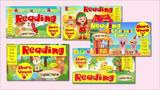 Reading  Short Vowels Compilation  aeiou  Phonics Mix [upl. by Saturday]