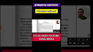 Full video👆 Robinson crousoe tarjimasi elementary book  English Max  Mr Maxsud  hikoya tarjimasi [upl. by Macnamara]