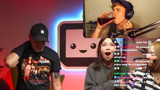 Blau Reacts to OfflineTV Fear Pong Challenge ft The Yard [upl. by Nagek]