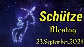 SCHÜTZE Horoskop heute Montag 23 SEPTEMBER 2024 ♐ [upl. by Hsetih93]