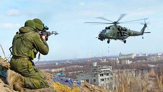 FIRST IN WAR Lowflying Russian Helicopters Hunted by Ukrainian Sniper [upl. by Sakhuja]