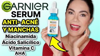 NUEVO SERUM GARNIER ANTIIMPERFECCIONES Y MANCHAS  MARIEBELLE COSMETICS [upl. by Ahsats]