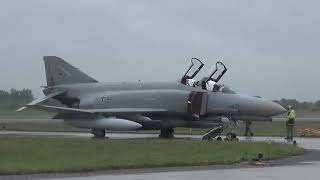 German Air Force F 4F Cartridge Start Engine Run [upl. by Chantal316]