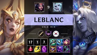 LeBlanc Mid vs Viego Legendary  KR Master Patch 1419 [upl. by Nilrak862]