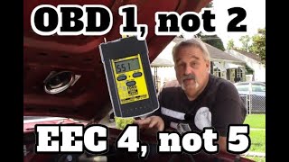 OBS Ford Check Engine Light trouble code reading one an OBD1 EEC4 System [upl. by Ecart57]