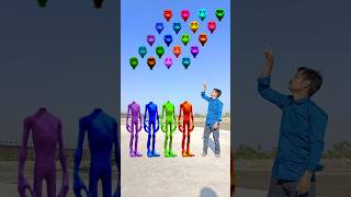 red green blue amp purple alien dancing and deepu sakha Correct headmatching gameMagical video funy [upl. by Durham]