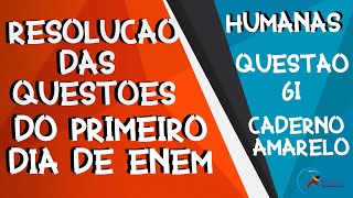 ENEM 2020  Ciências Humanas  Questão 61  Caderno Amarelo  O Rio Tietê está morto Ao menos uma [upl. by Ramos463]