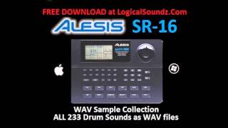 FREE Download Alesis SR16 Samples SR16 WAV Files [upl. by Anekahs]