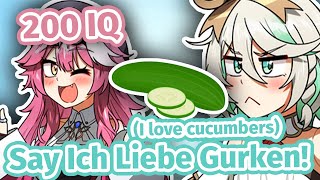 Cecilia Fails Miserably Trying To Make Raora Say I love cucumbers [upl. by Fred]