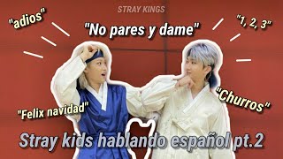 Stray kids hablando español pt 2 2020 [upl. by Adneram]