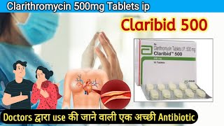 clarithromycin 500 mg in hindi clarithromycin 500 mg tablet uses in hindi  claribid 500 mg tablet [upl. by Nelrah]