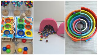 Oddly Satisfying video compilation with beads bells balls marble run xylophone and more [upl. by Ika]