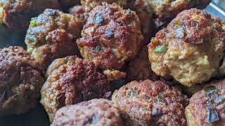 How to Make Meat Balls Sauce  Delicious Homemade with Rice amp Matooke [upl. by Nepil]