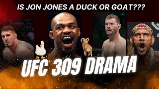 UFC 309 Drama  Is Jon Jones a Duck or Goat Tom Aspinall or Alex Pereira MEGA Fight in 2025 [upl. by Gardia85]