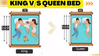 King vs Queen Size Bed Differences that You Need to Know civildimensions interiordesign [upl. by Yanel]