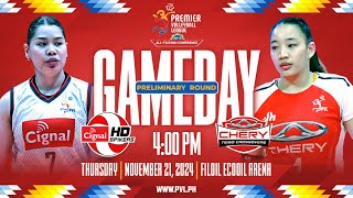 CIGNAL vs CHERY TIGGO  Full Match  Preliminaries  202425 PVL AllFilipino Conference [upl. by Gifferd392]